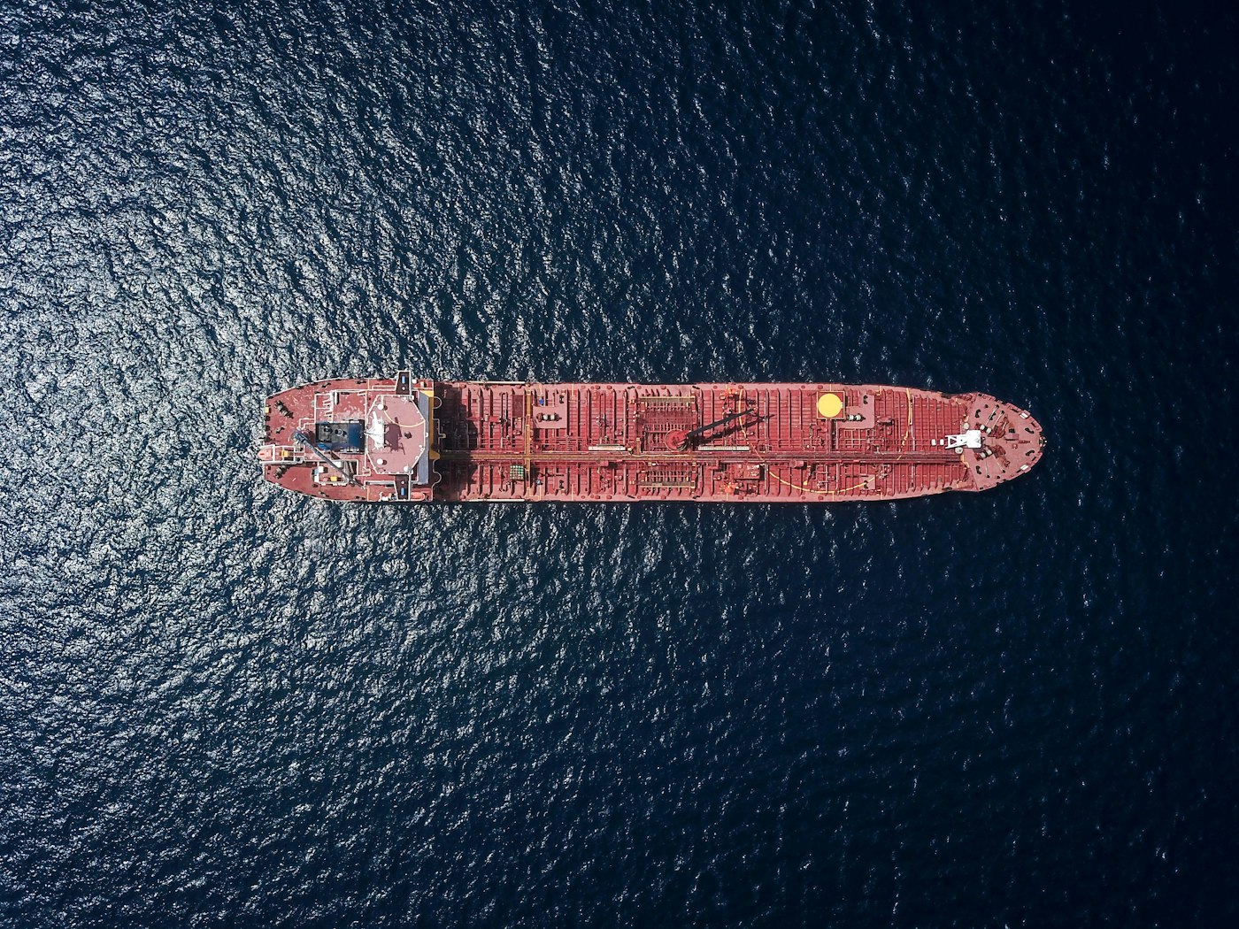 Tanker at sea